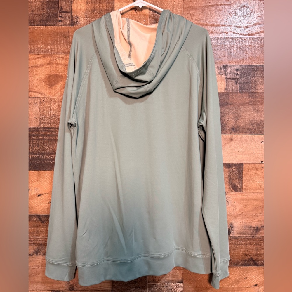 New Nwot Straight Down Men's Green Tan Hoodie Swe… - image 5